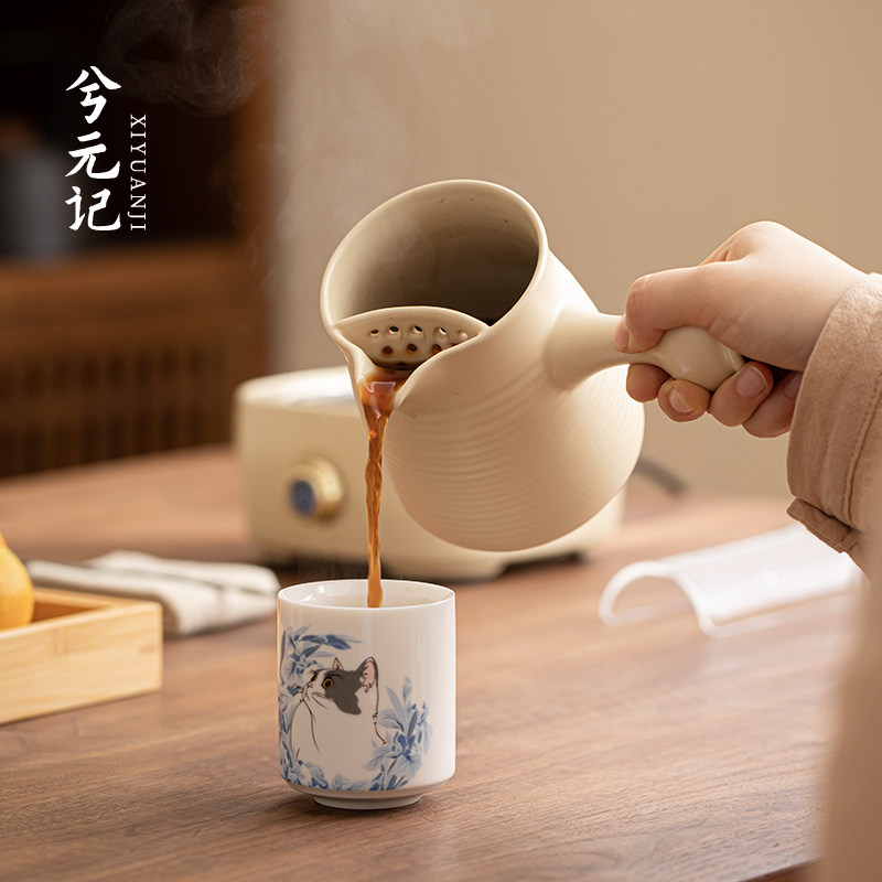 速发罐罐茶烤奶陶瓷电陶炉煮茶炉耐高温户外泡茶壶家用围炉煮茶器