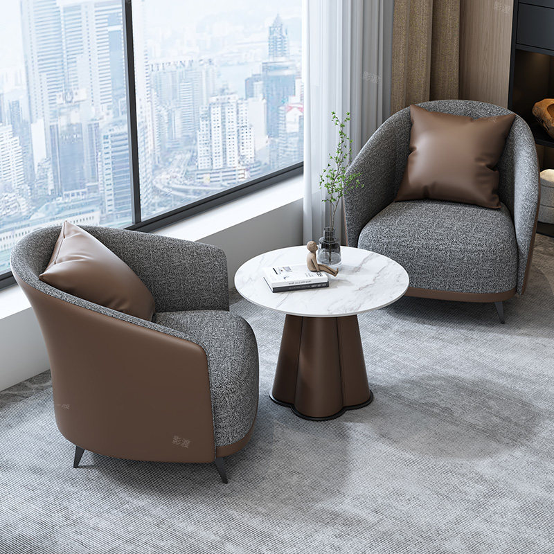 速发会奢洽谈桌椅组合处楼售接待轻客休闲沙发奶茶店岩板台小圆桌,住宅家具,岩板餐桌,淘宝优惠券,粉丝福利购,淘宝优惠卷