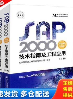 正版库存书SAP2000中文版技术指南及工程应用下册 9787114145759 李楚舒 人民交通出版社