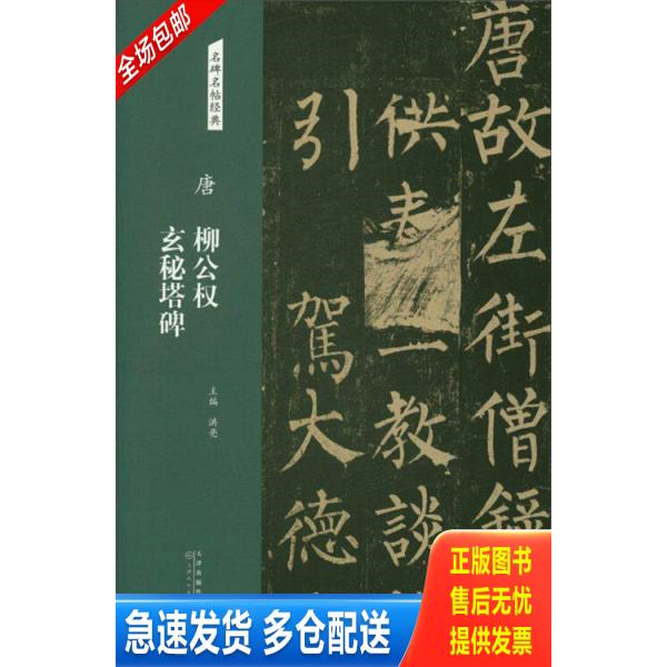 正版库存书唐：柳公权玄秘塔碑/名碑名帖经典 9787530588215 洪亮 天津人民美术出版社