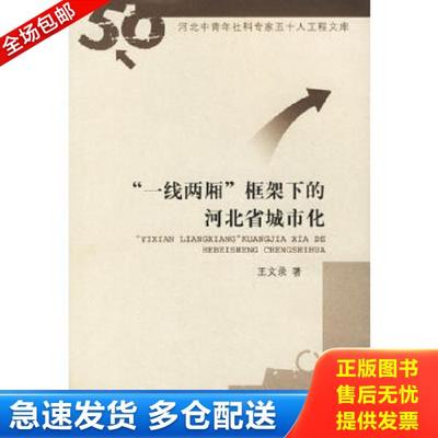 正版库存书9787500452287 一线两厢框架下的河北省城市化/河北中青年社科专家五十人工程文库 王文录　著 中国社会科学出版社