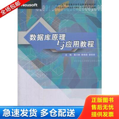 正版库存书数据库原理与应用教程9787900491046 9787900491046 黄川林等著 东软电子出版社