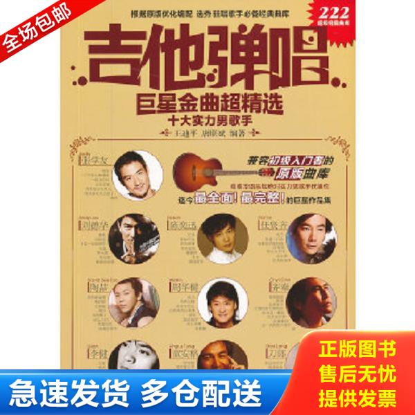 正版库存书9787540453961 吉他弹唱巨星金曲超精选:十大实力男歌手 王迪平 湖南文艺出版社