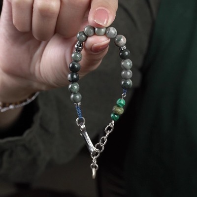 【采莲】925纯银手链原创