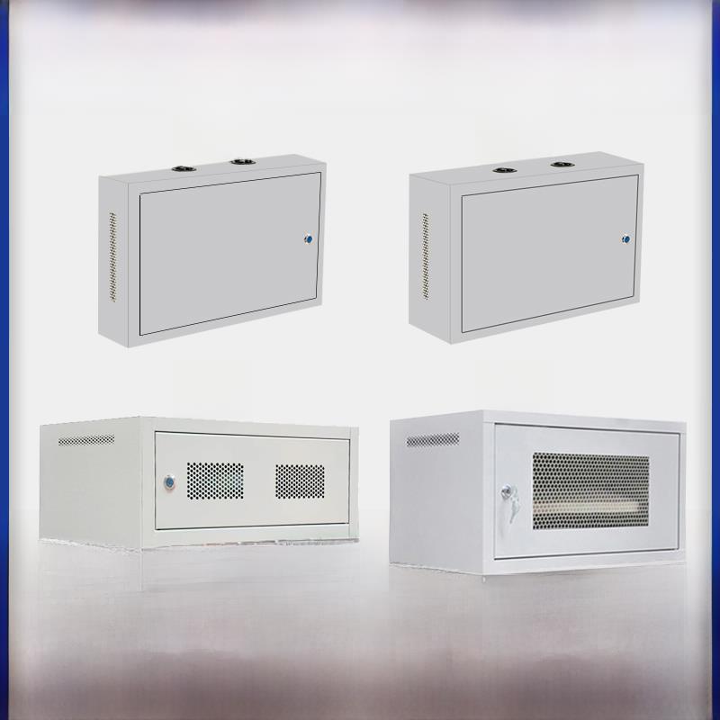 2u4u6u网络弱电机柜小型监立式壁挂墙控机箱交换机家用网线收纳柜