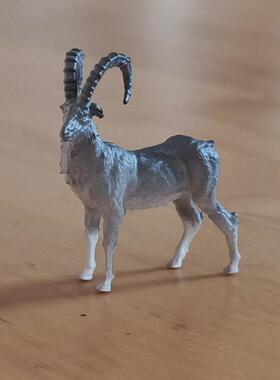 仿真山羊微景观桌面动物小羊模型摆件盆景饰品3D打印树脂装饰摆设