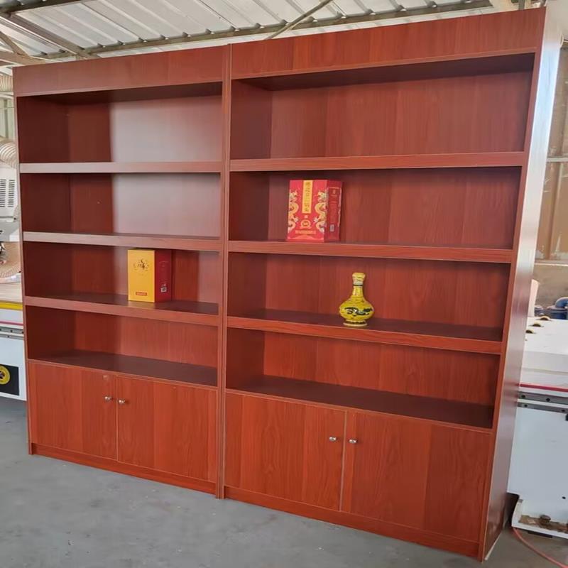 实木烟酒柜超市展柜茶叶展示架白酒展示柜礼品特产陈列柜定制商用