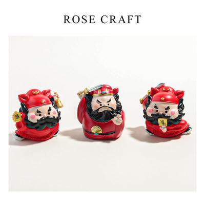 钟馗小神仙桌面摆件祝福礼盒套组办公室情绪稳定工位装饰车载摆件