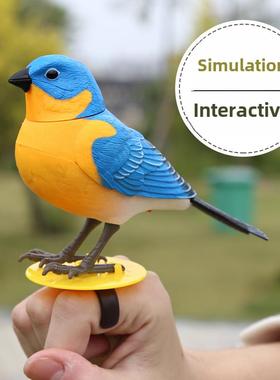 采购产品模拟鸟，假鸟，装饰鸟，可以吠叫和说话，花园园艺装饰品