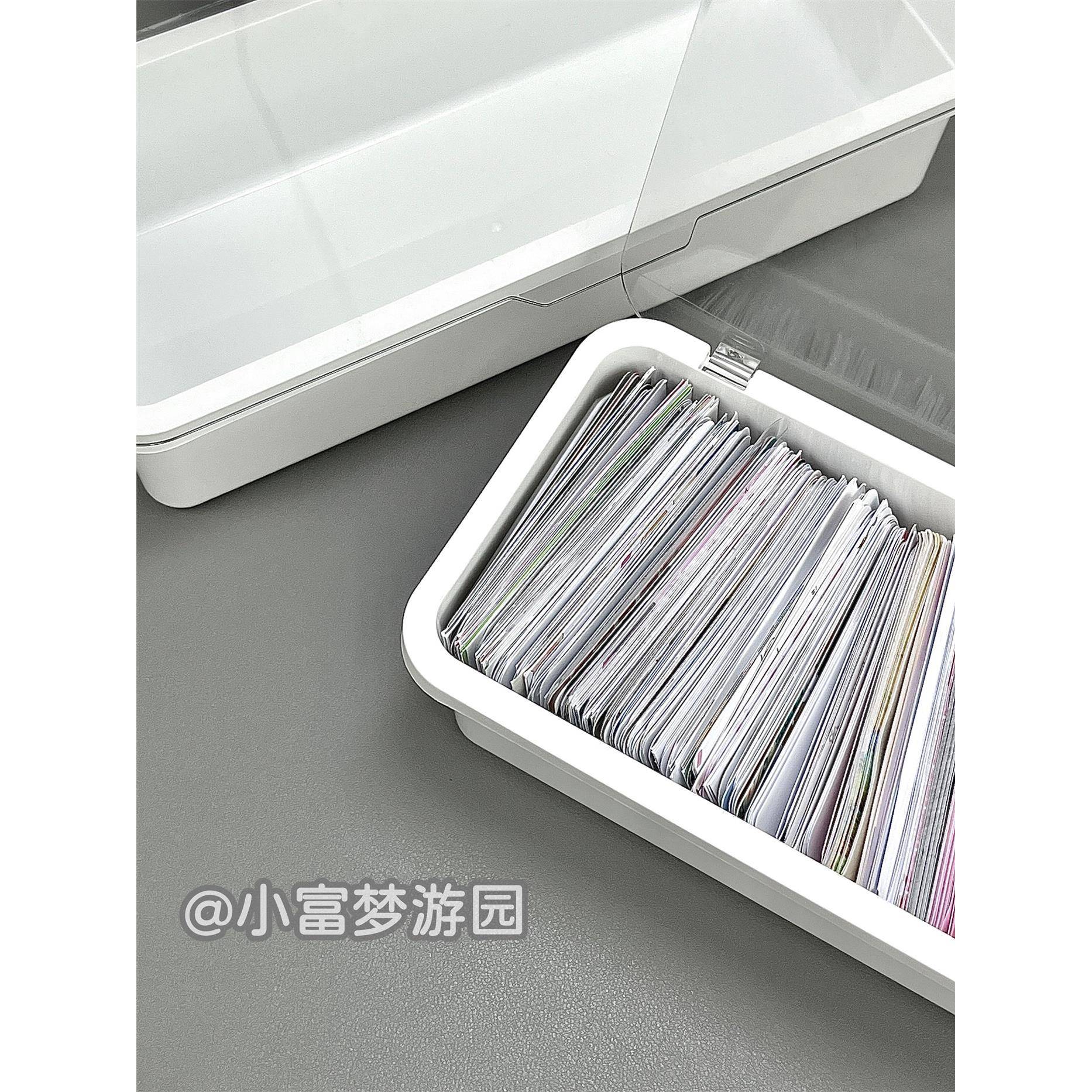 翻盖式小卡收纳盒追星筷子盒卡膜封口贴卡套小卡多功能桌面高颜值