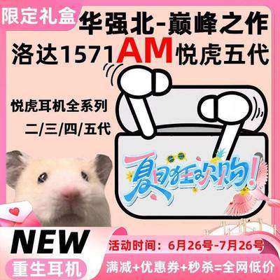 悦虎华强北洛达重生五代蓝牙耳机Pro2顶配1562AE适用于 于苹 果ai