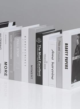 现代简约假书彷真书书房样板间客厅装饰品拍摄道具书创意家居摆饰