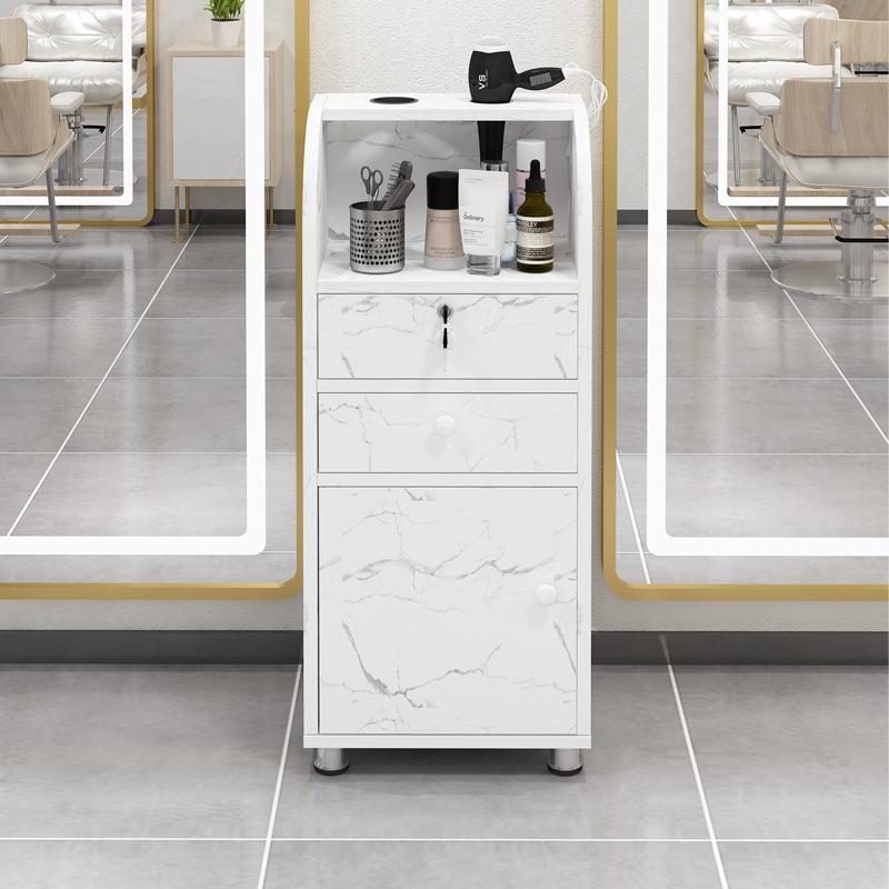 简约理发店组装工具柜美发工具车发廊柜美容美发店带抽屉式储物柜