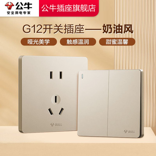 公牛开关插座面板带USB