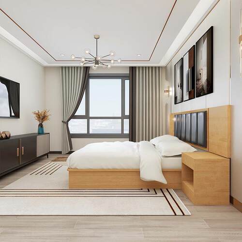 朵级酒店同款家具宾标间全套家具酒店亚专馆用床星公酒店家具寓民