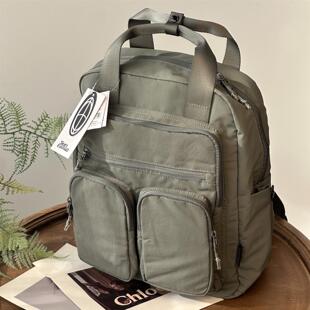 仅0.4kg多口袋超轻便背包~专柜双肩包男女防水旅行电脑包书包