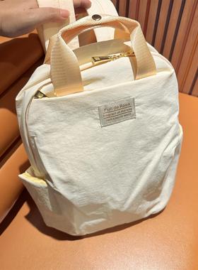 夏新品软糯奶黄！超美腻！轻便双肩包男女书包防水电脑背包旅行包