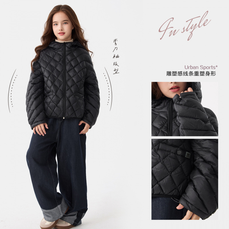 女2025新款女童轻薄羽绒羽绒服