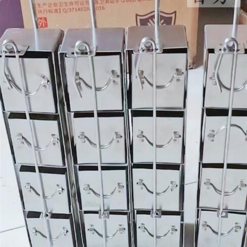 液氮罐提篮冻存架不锈钢抽屉方形吊架9格80 90口径层高可定