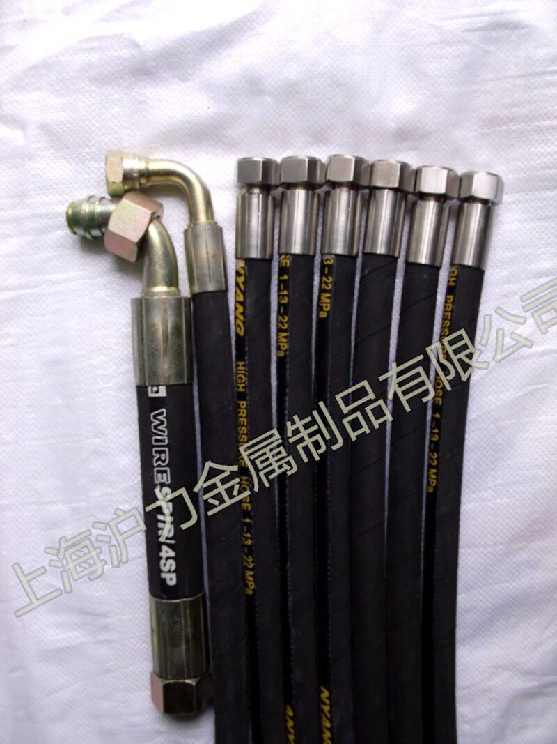 定做 高压油管总成 钢丝编织胶软管 不锈钢液压胶管 耐高温油管