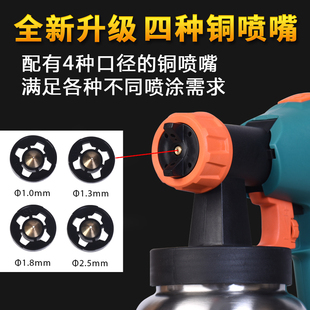 普力捷电动喷枪乳胶漆油漆涂料高雾化电动喷漆枪汽车家具喷漆工具