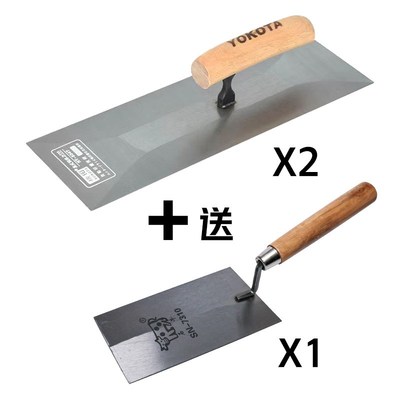 加厚横田5347抹灰刀贴瓷砖抹沙灰抹子不锈钢大抹子手工制作大泥板