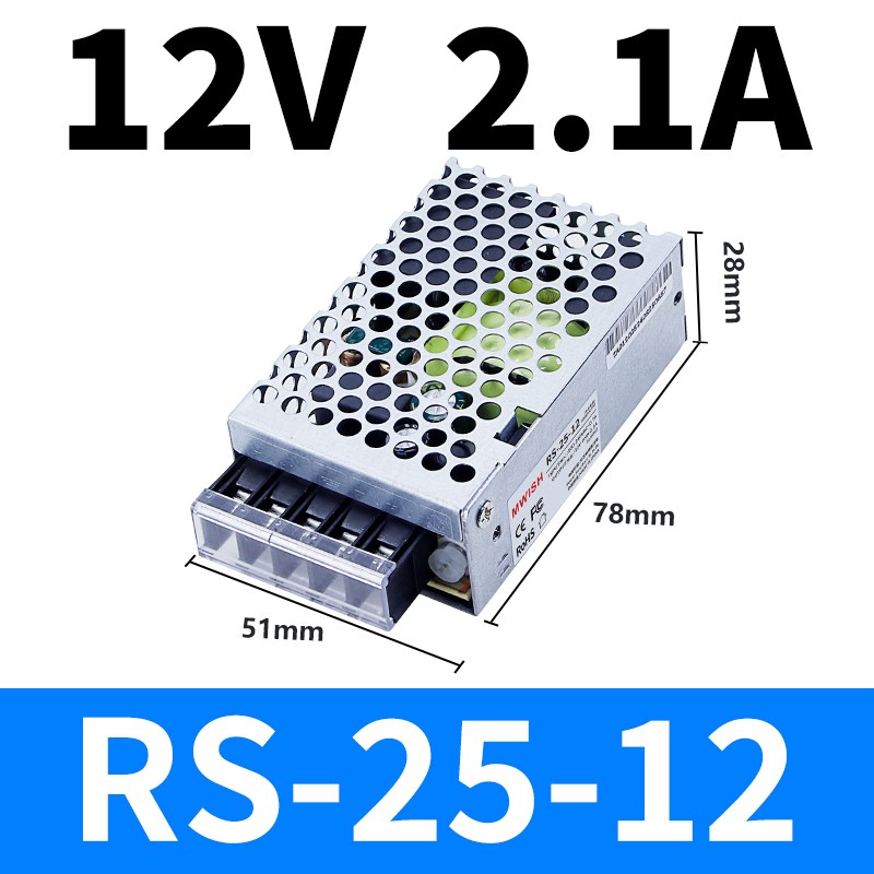 明伟220V转24V12V5伏48V直流开关电源盒监控5a10a20A30灯带变压器