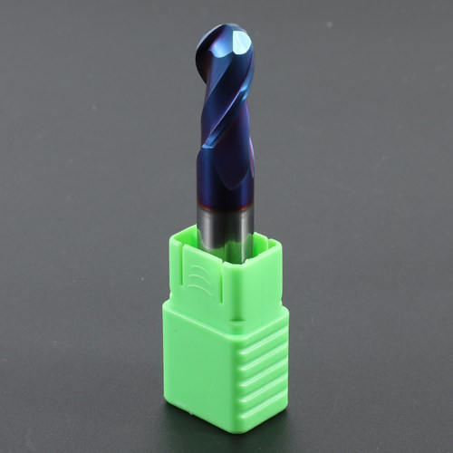 普迪65度钨钢合金球刀球头铣刀纳米蓝色图涂层R0.5-R10圆头球形