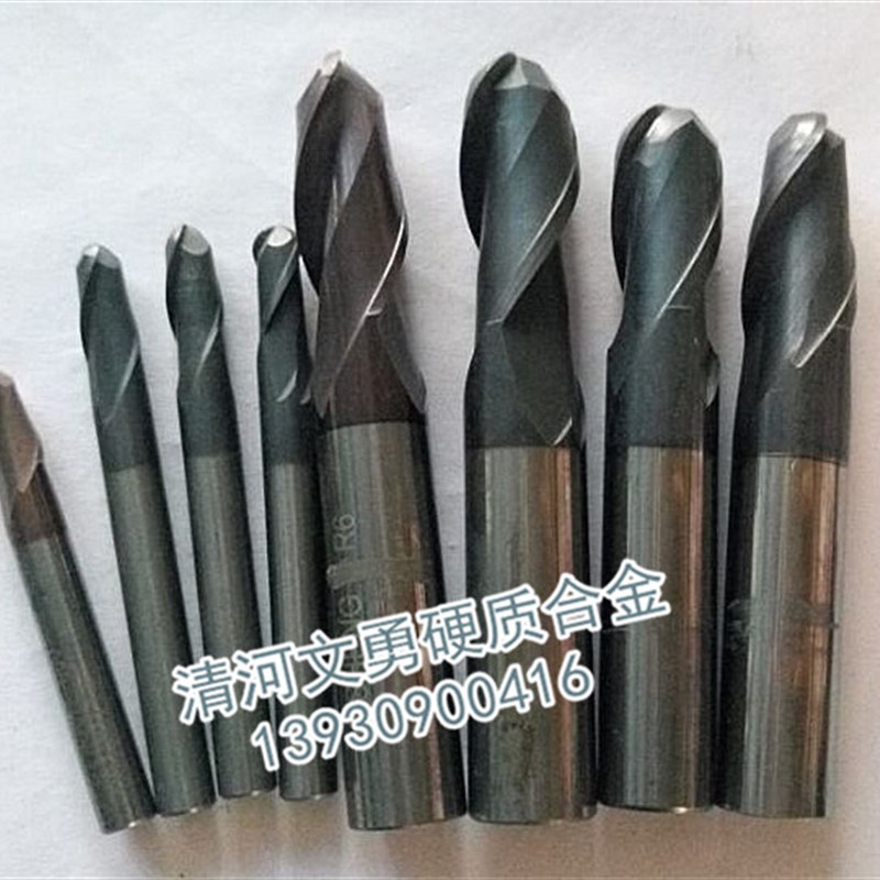 二手整体硬质合金球头铣刀钨钢球刀涂层R0.1-1G R2 R3 R4 R5 R6 R