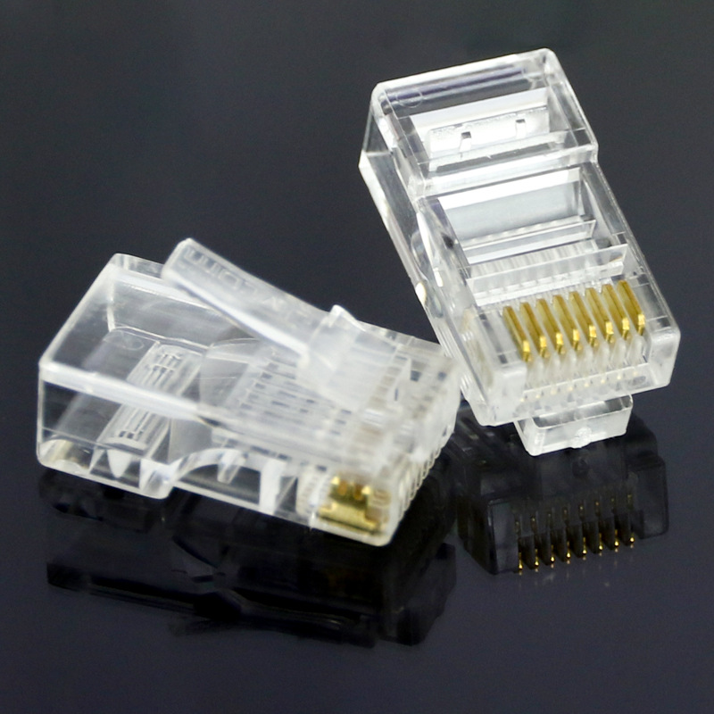 TP-LIK镀金8芯网络线家装工程超五类6类RJ45电脑水晶头