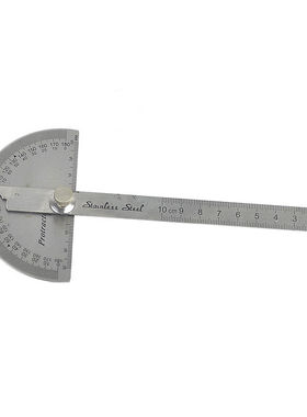EXPLOIT 100mm不绣钢角尺 角度尺 量角器 木工测量工具 220341