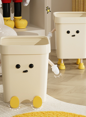 速发垃圾桶家用2024新款卫颜值客厅卧室厨房大容量创意高爱可生桶