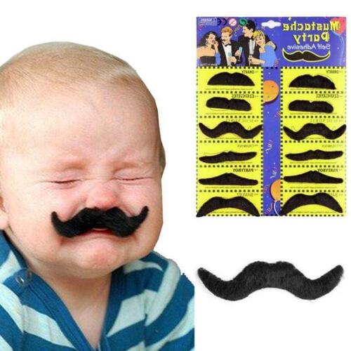 速发12PcethtuwPty Hao ee Fake Mustac e Moustache Fu