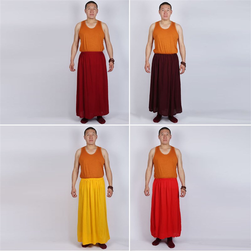 速发僧服僧服男喇嘛僧服内裙和尚服藏装薄款子身裙裙半居士衣服