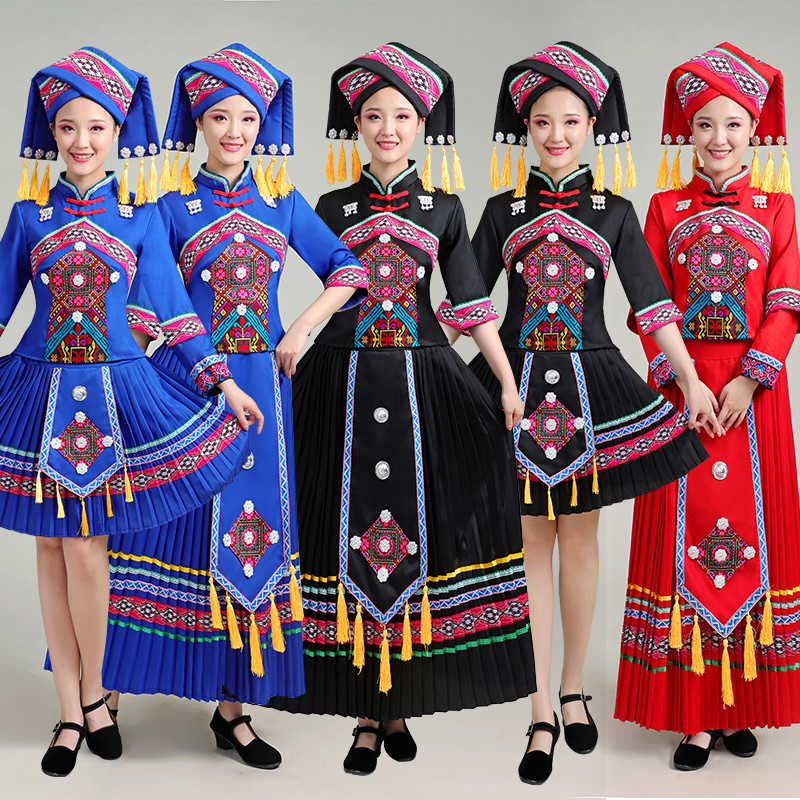 速发广西贵州彝族火把节瑶族服土壮族侗族族家族少数民族苗装套装