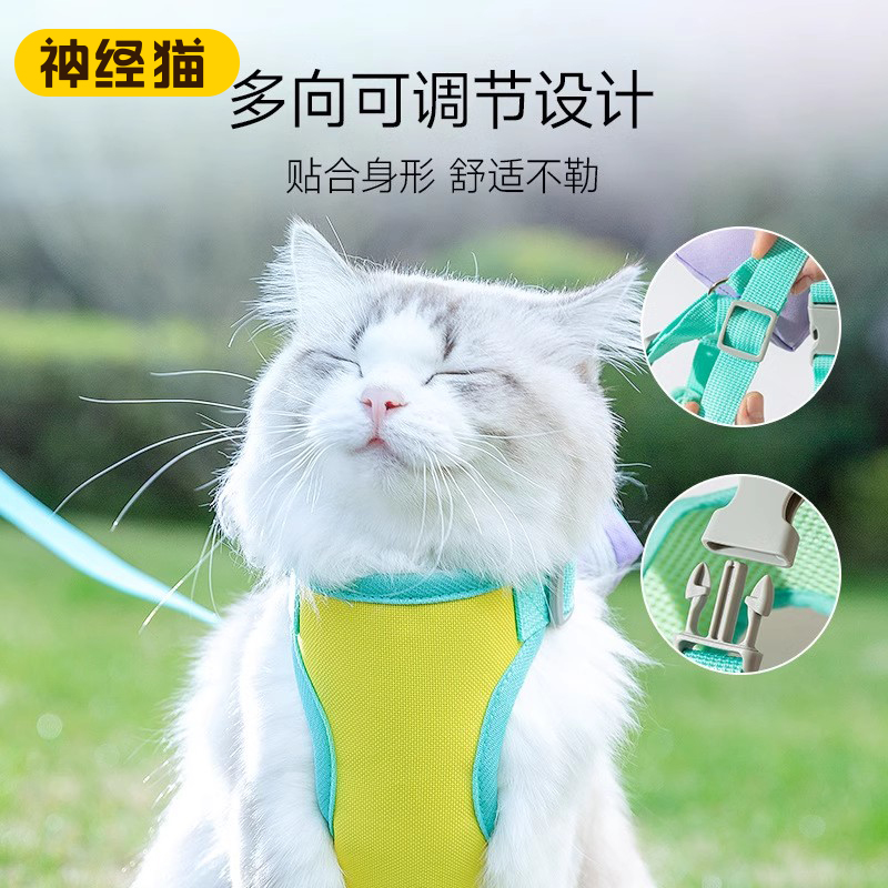 速发猫咪狗泰基小型犬柯中自迪胸背带书包遛狗