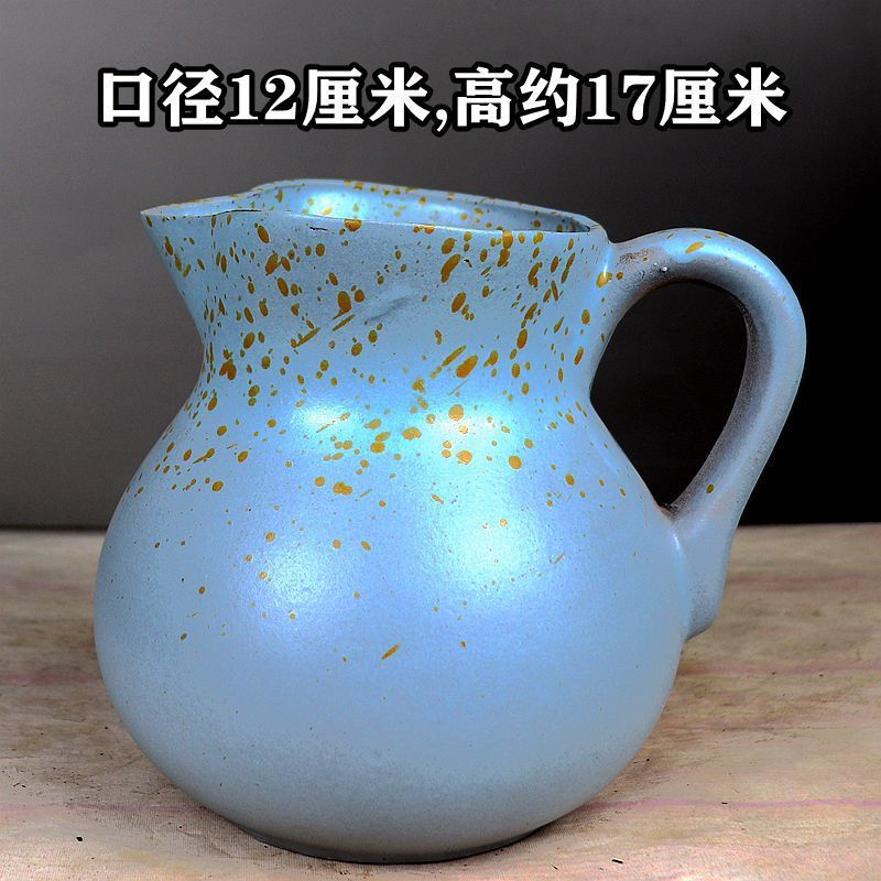 速发简约复古小口径细高粗花花插轻奢多肉法师九尾狐老桩透气器陶