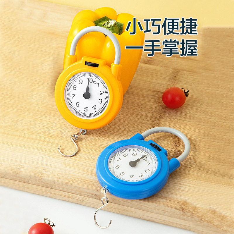 速发精准迷你手提电子秤厨房称型便携式吊秤弹簧秤家用小称随身钩