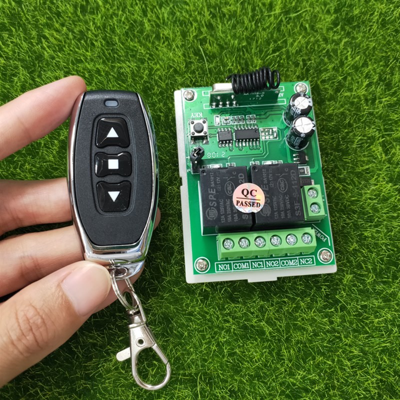 速发1V2-24V2反无线道闸窗帘 车库 道闸正路转开关+J027-