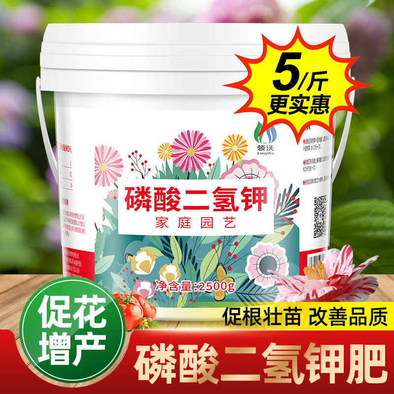 速发磷酸二氢钾肥盆花卉专用花肥料磷钾肥家用水栽通用型催花肥料