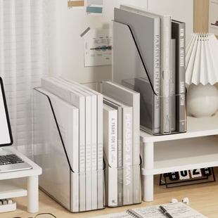 速发桌面书立架办公透室明生件架多功能书架学文用收纳神器