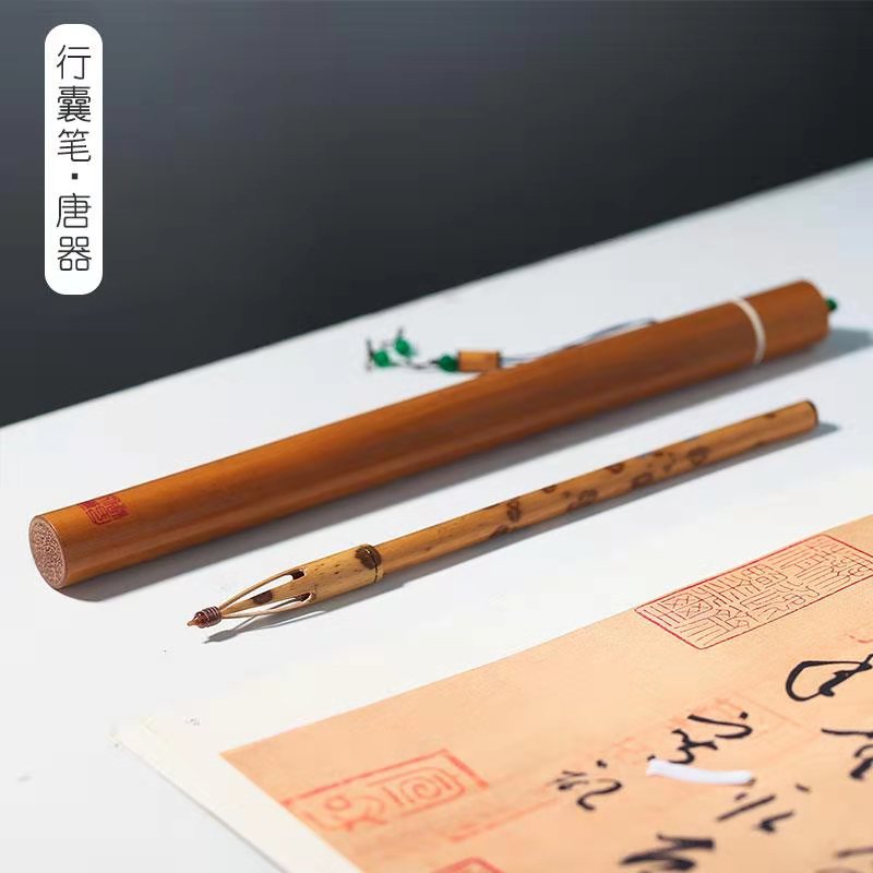 速发小毛毛笔狼经级抄毫管囊便携高端古法唐器纯狼毫小楷楷笔