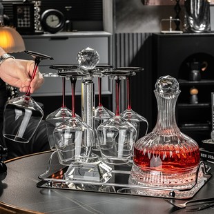 速发水晶轻葡风套装 创意大号勃艮第高脚杯子醒酒器具酒奢萄酒杯