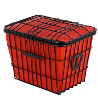 速发加粗电a动车车筐加大前自用后行车车篓加大带盖车篓菜F篮子电