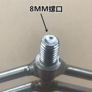 不锈钢伸缩杆铆钉加固任意定位倒刺渔插 7齿排叉圆尖一字扁平鱼叉