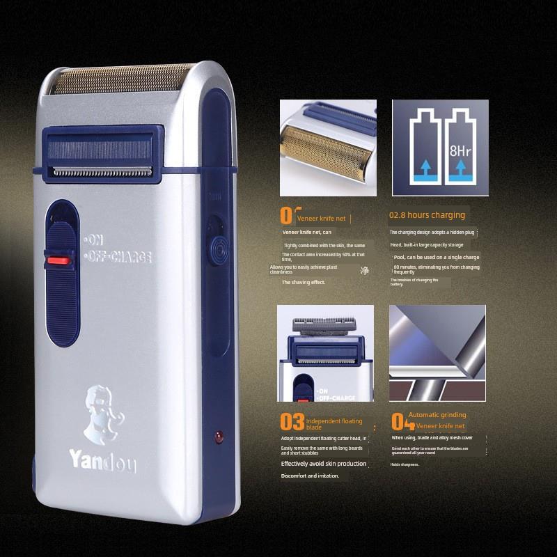管Sc-W301U男士电动可充电往覆剃刀，带鬓角修剪器剃须