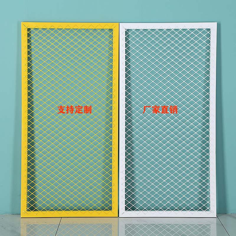 定做菱形网格网片装饰隔断背景墙镂空吊顶铁丝网架铁艺展示货架