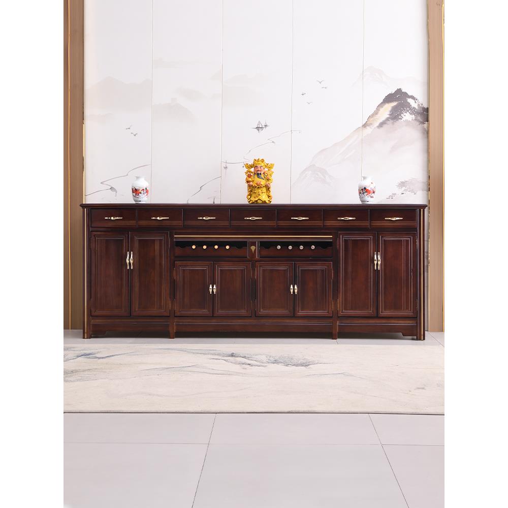 全实木祭坛新中国风佛柜桌客厅家庭祭坛贡品桌2.8米中殿农村宗祠