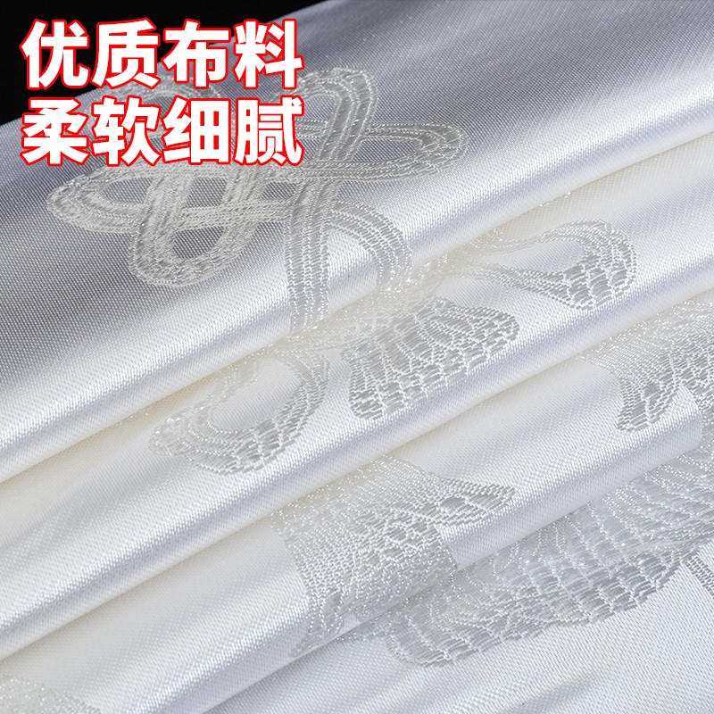 速发哈达藏族蒙古饰品哈达绣花八吉祥礼佛供佛用哈达车饰车内饰品