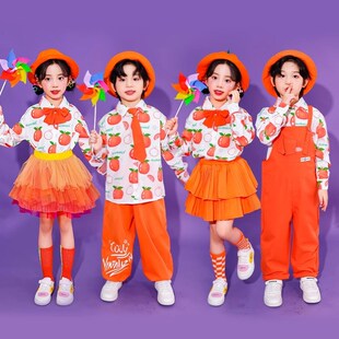 速发少儿色啦啦服合唱演出服小学生运动会队装班巴多服胺